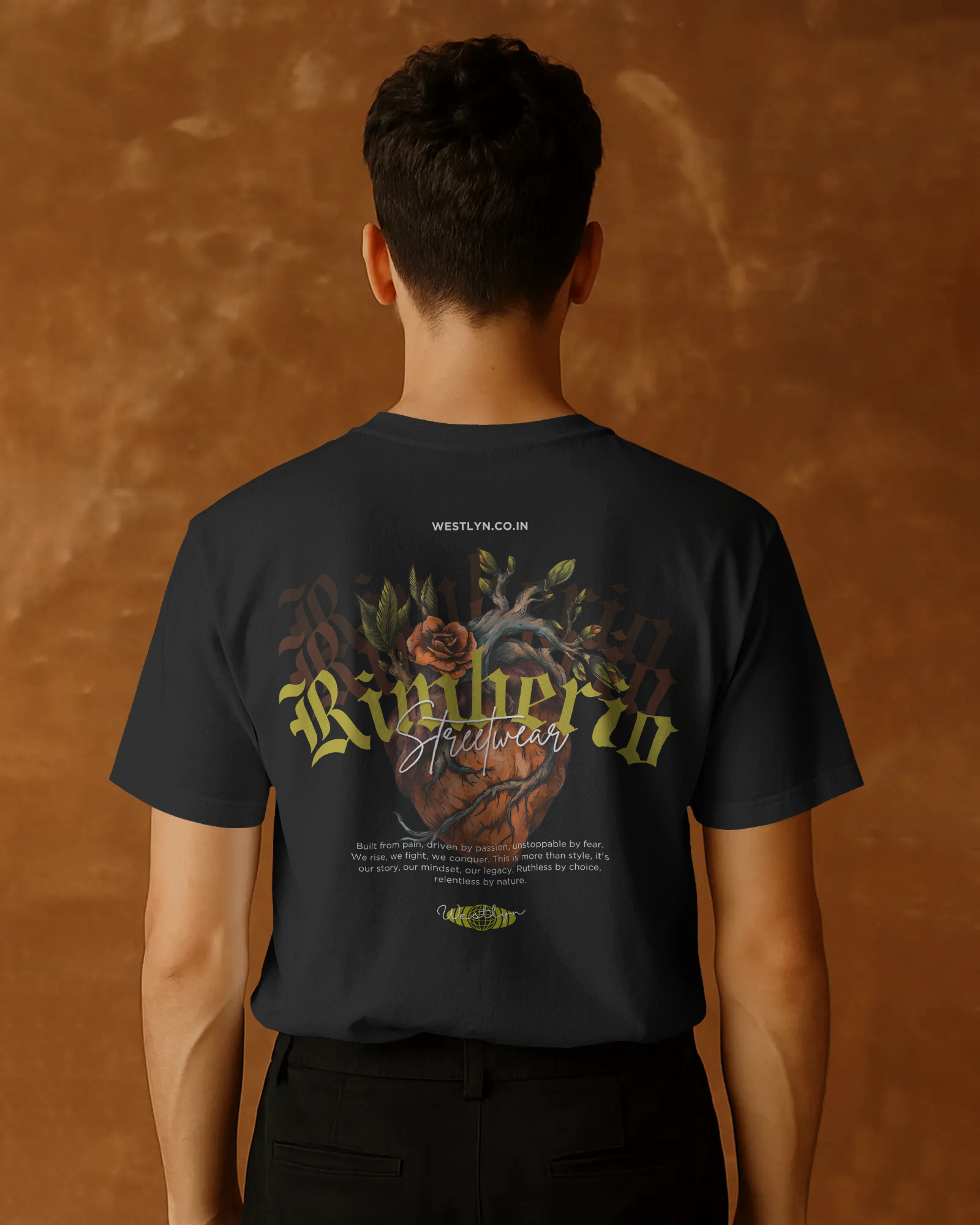 Floral Gothic Heart Tee