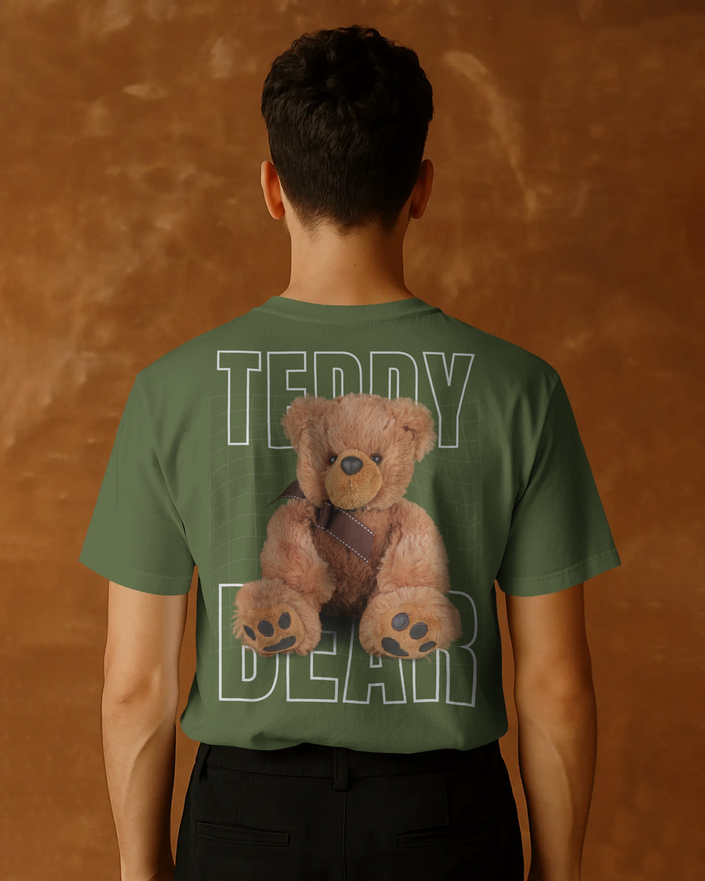 Olive Teddy Graphic Tee