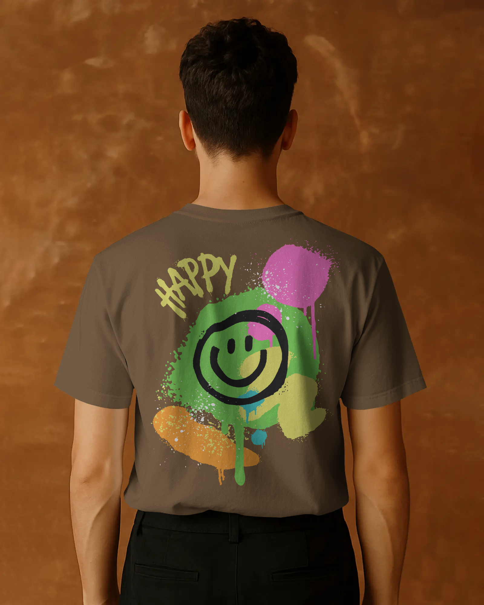 Graffiti Smiley Happy Tee