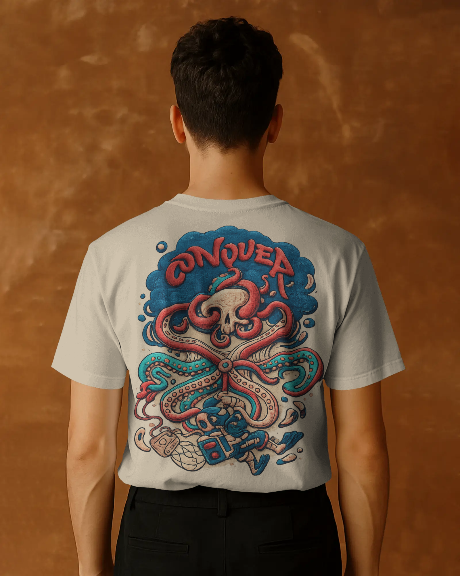 Conquer Octopus Graphic Tee