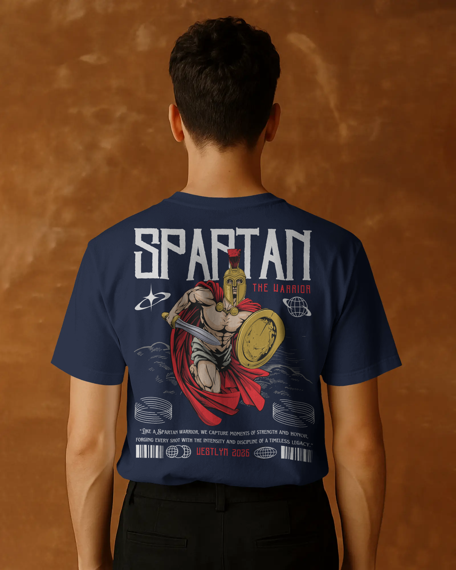 Spartan Warrior Navy Tee