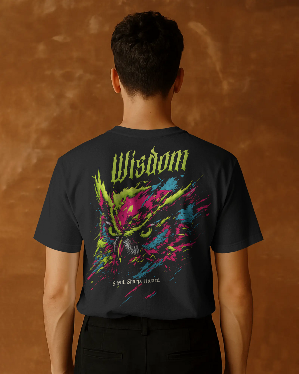 Neon Wisdom Owl Tee