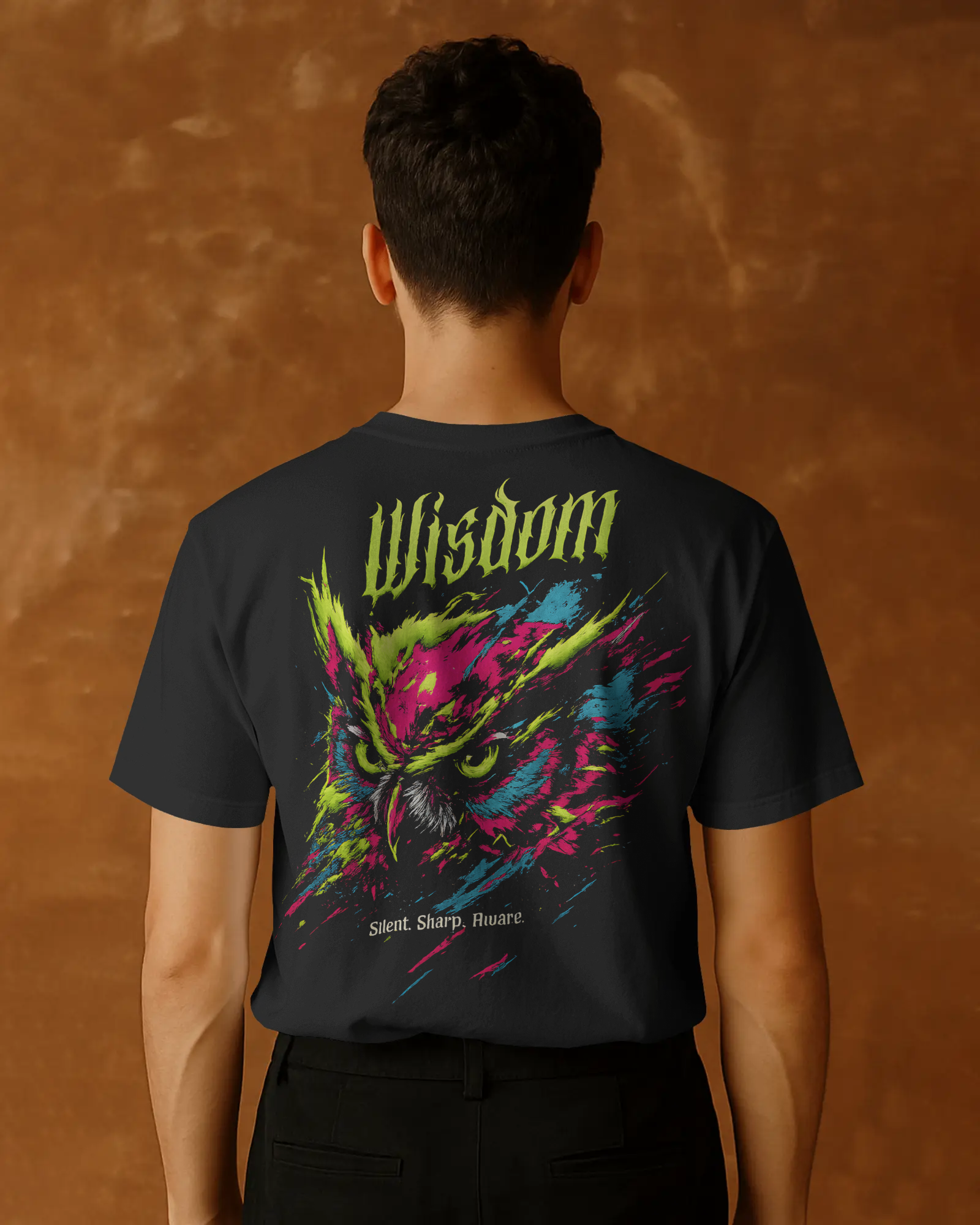 Neon Wisdom Owl Tee