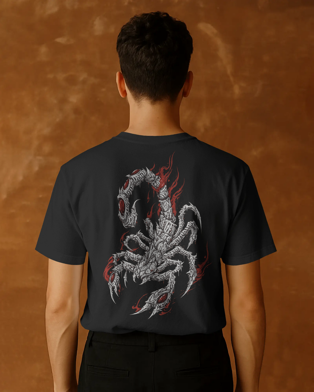 Crimson Flame Scorpion Graphic