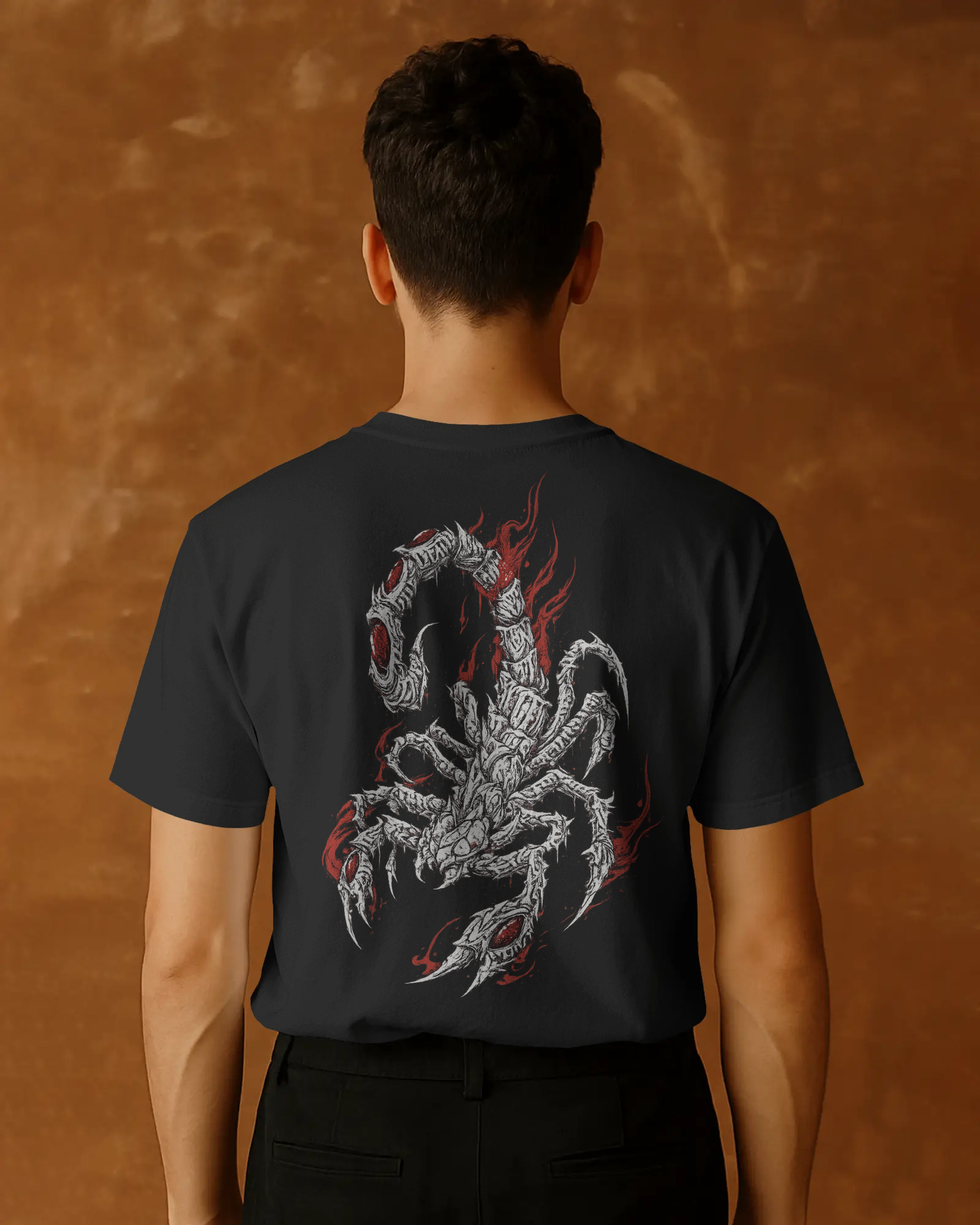 Crimson Flame Scorpion Graphic