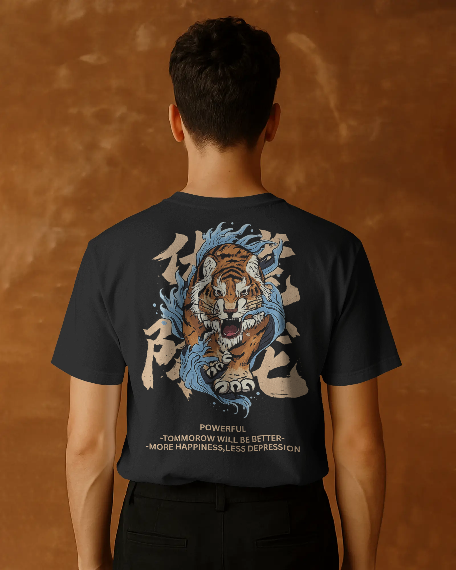 Ferocious Tiger Kanji Graphic