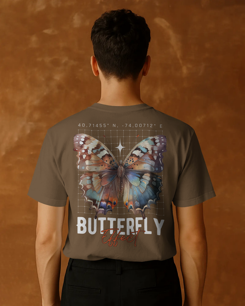 Butterfly Effect Mocha Tee