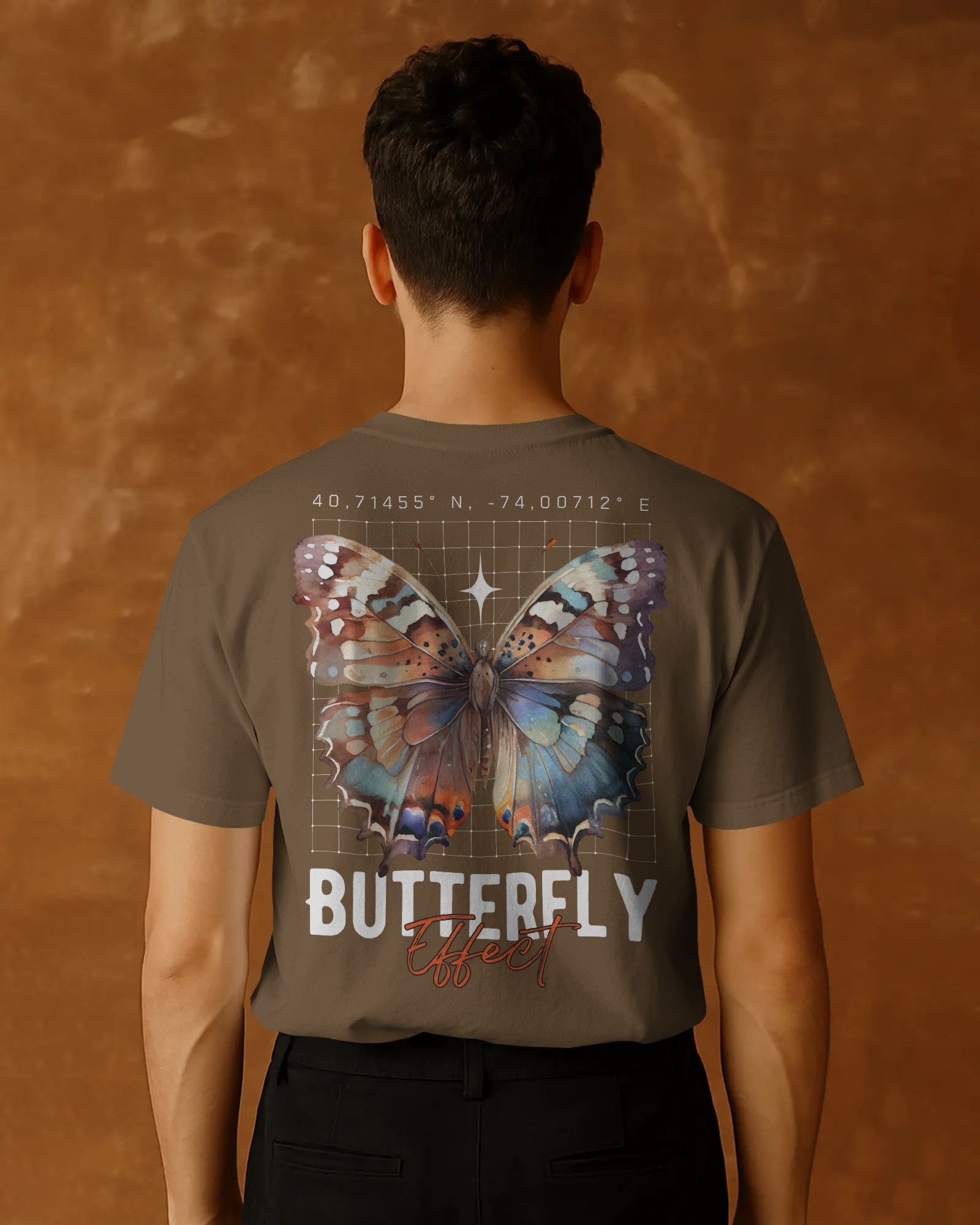 Butterfly Effect Mocha Tee