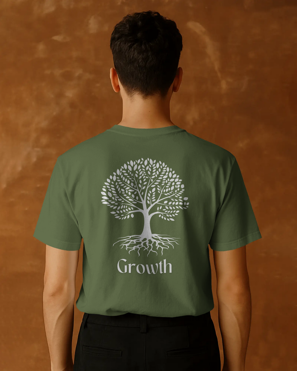 Olive Botanical Roots Tee