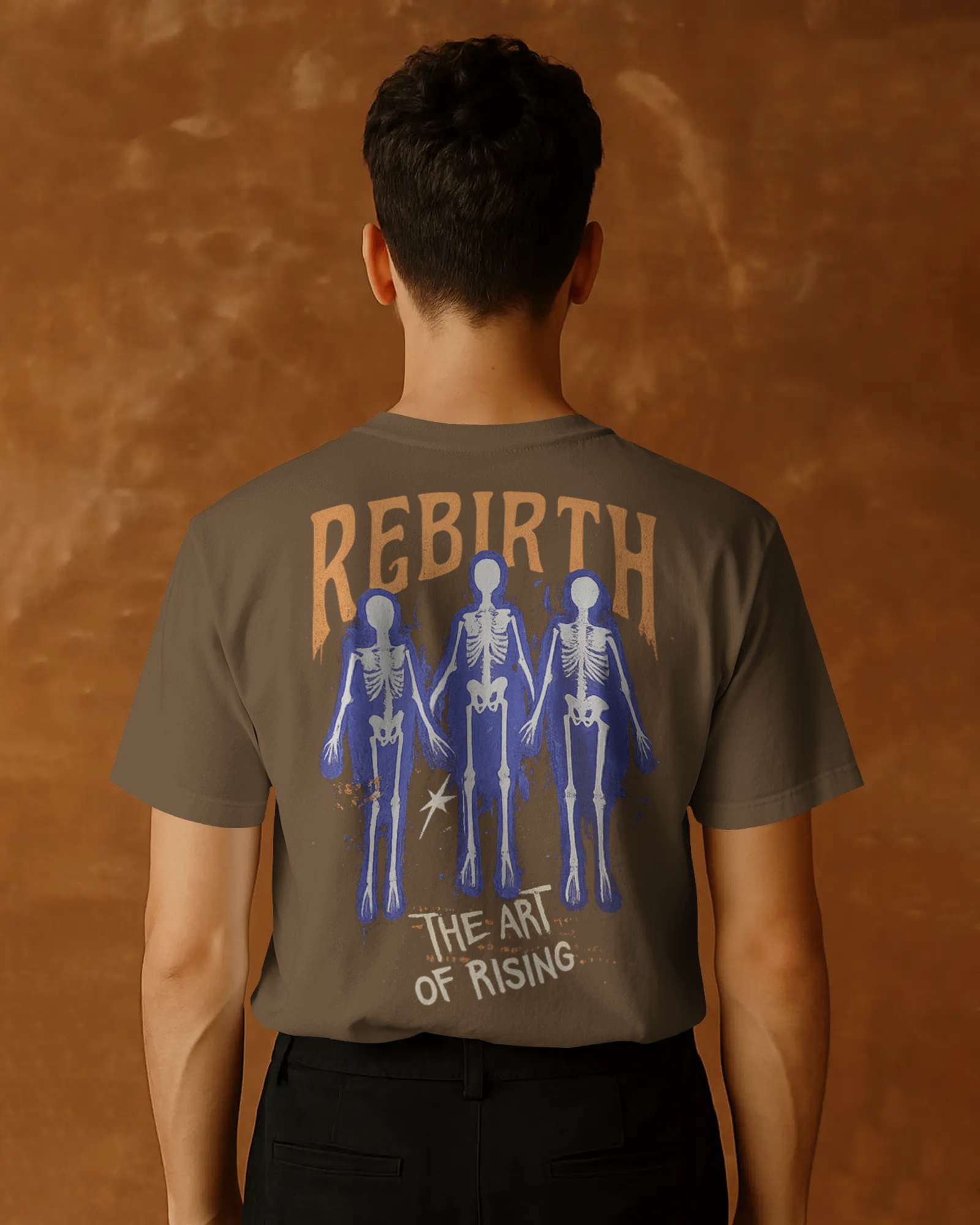Earth-Tone Rebirth Skeleton Tee