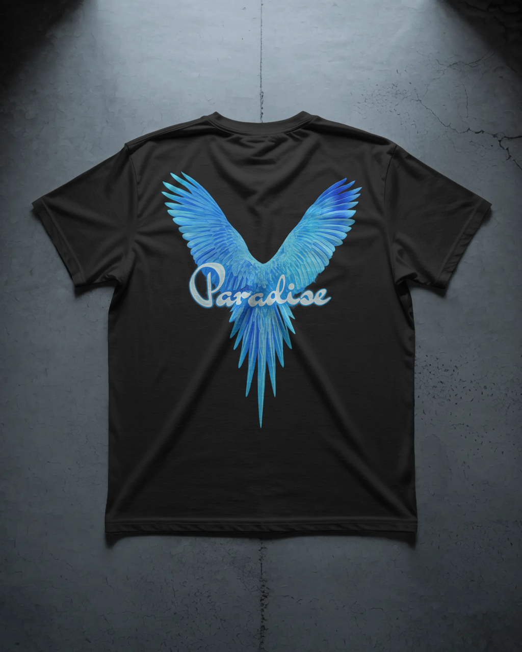 Paradise Blue Wings Graphic
