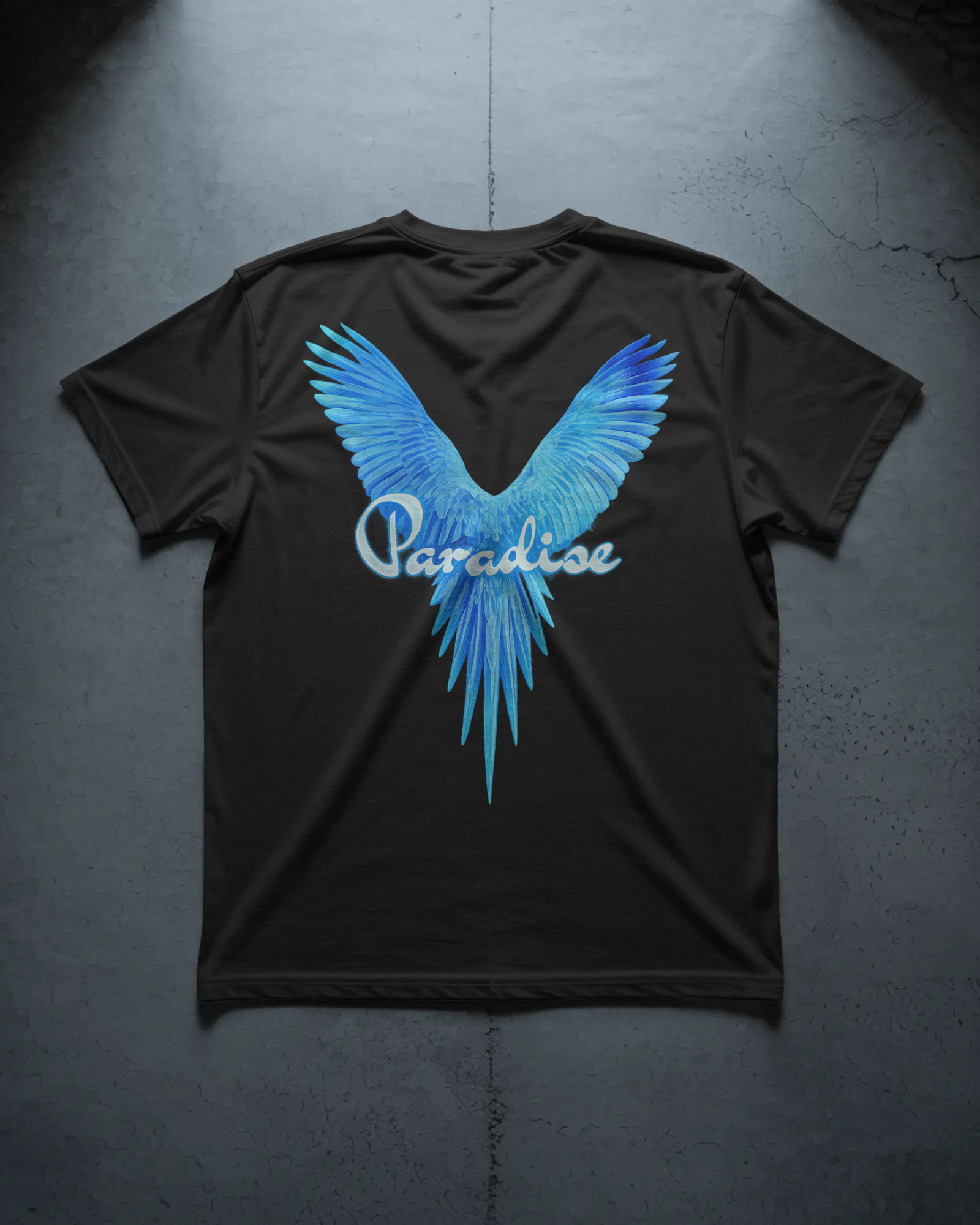 Paradise Blue Wings Graphic
