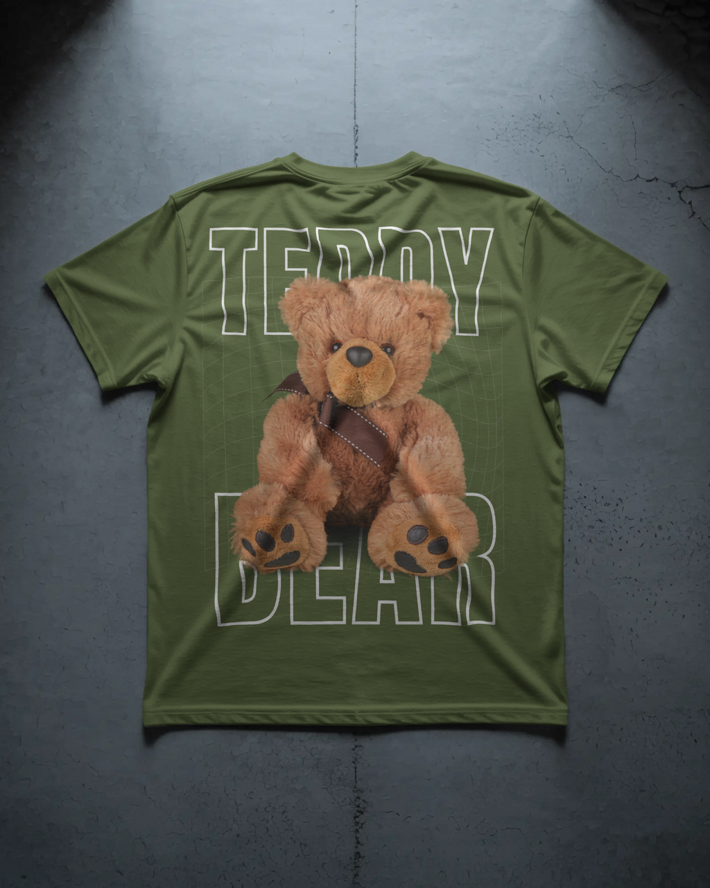 Olive Teddy Graphic Tee