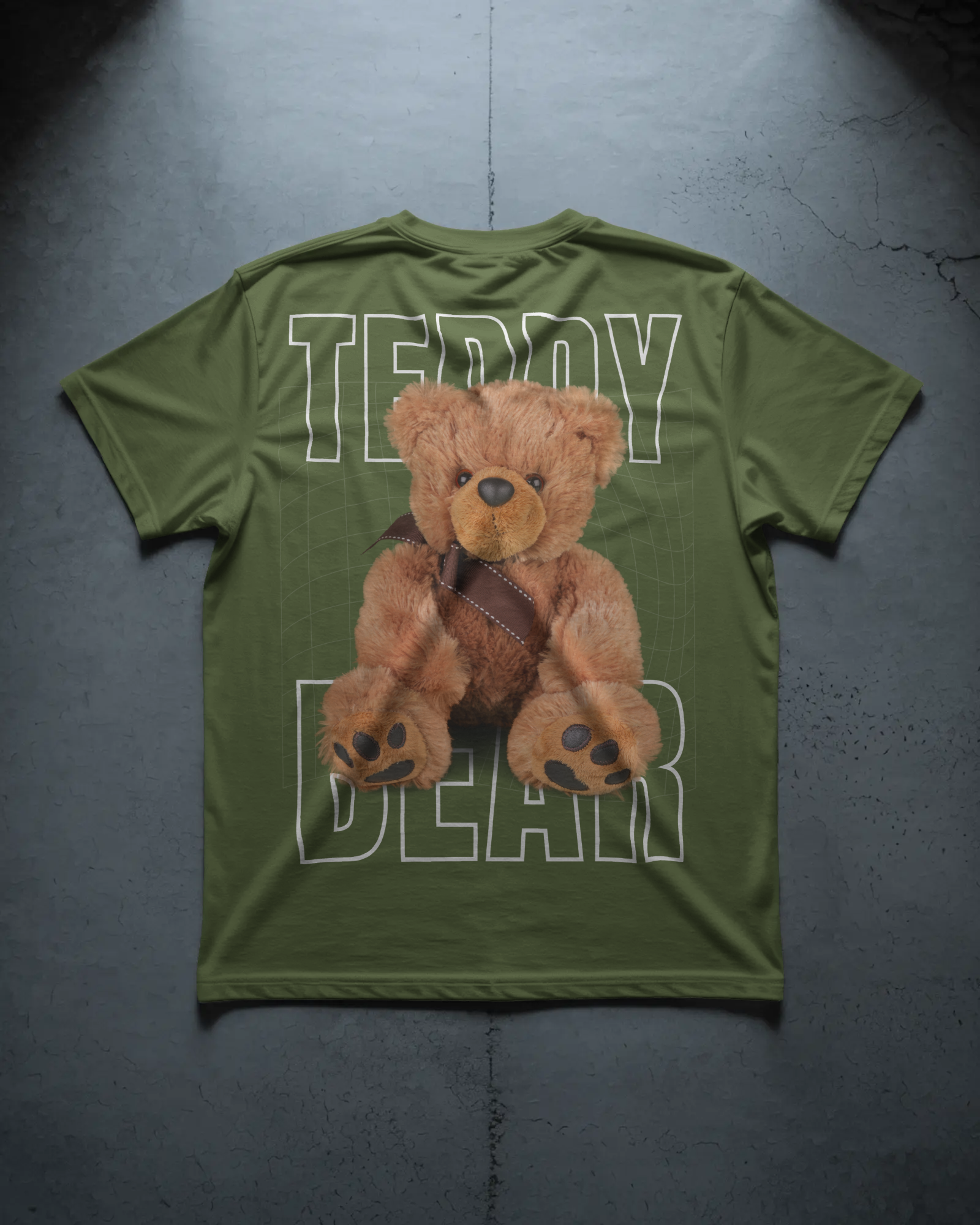 Olive Teddy Graphic Tee