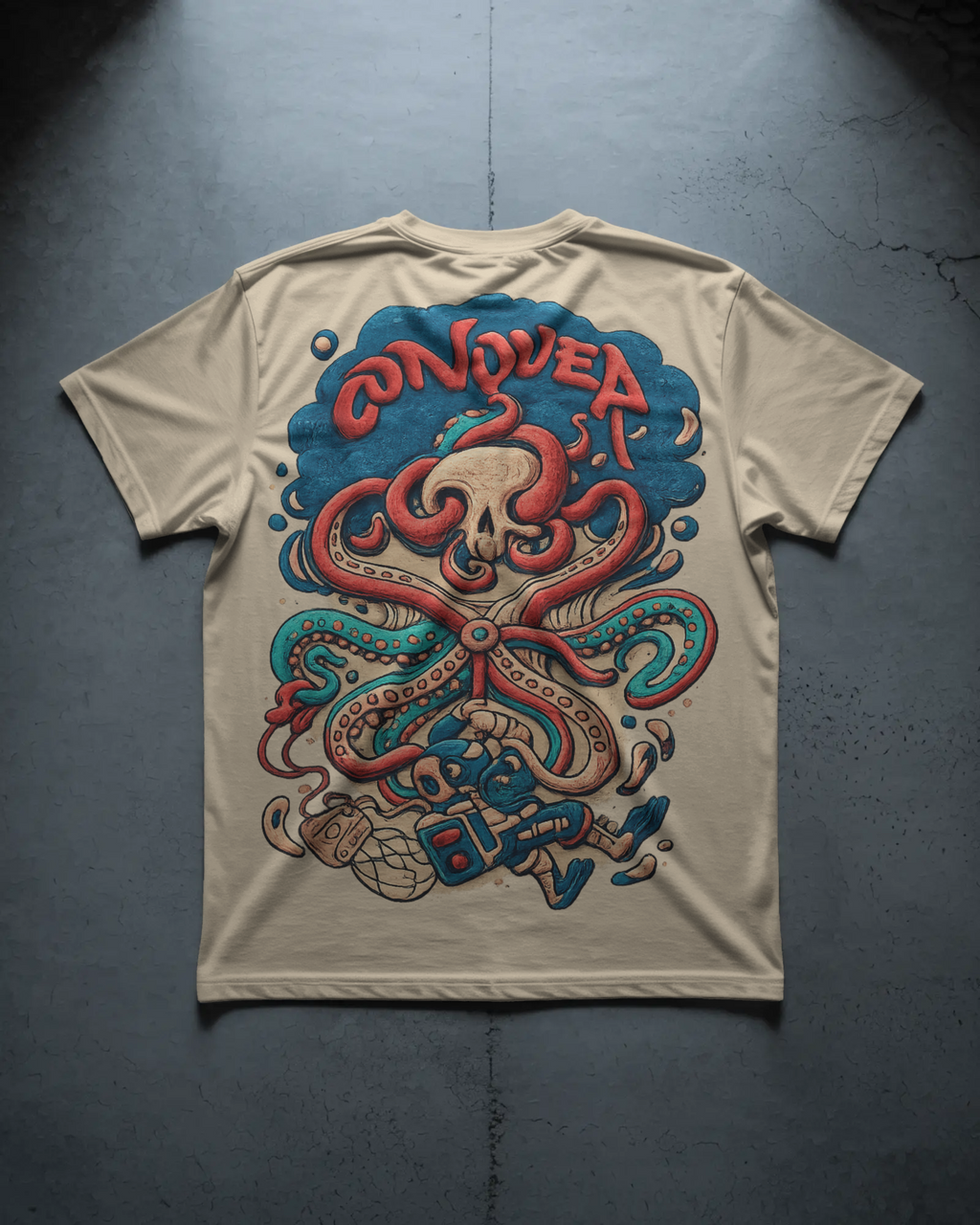 Conquer Octopus Graphic Tee