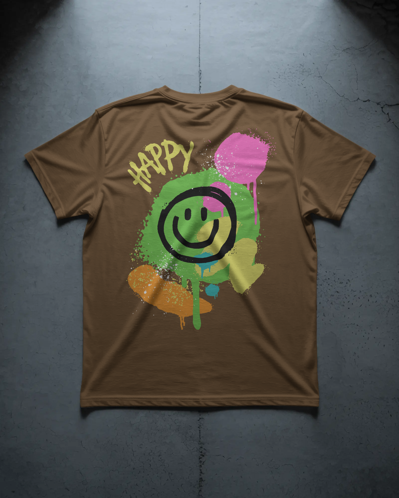 Graffiti Smiley Happy Tee
