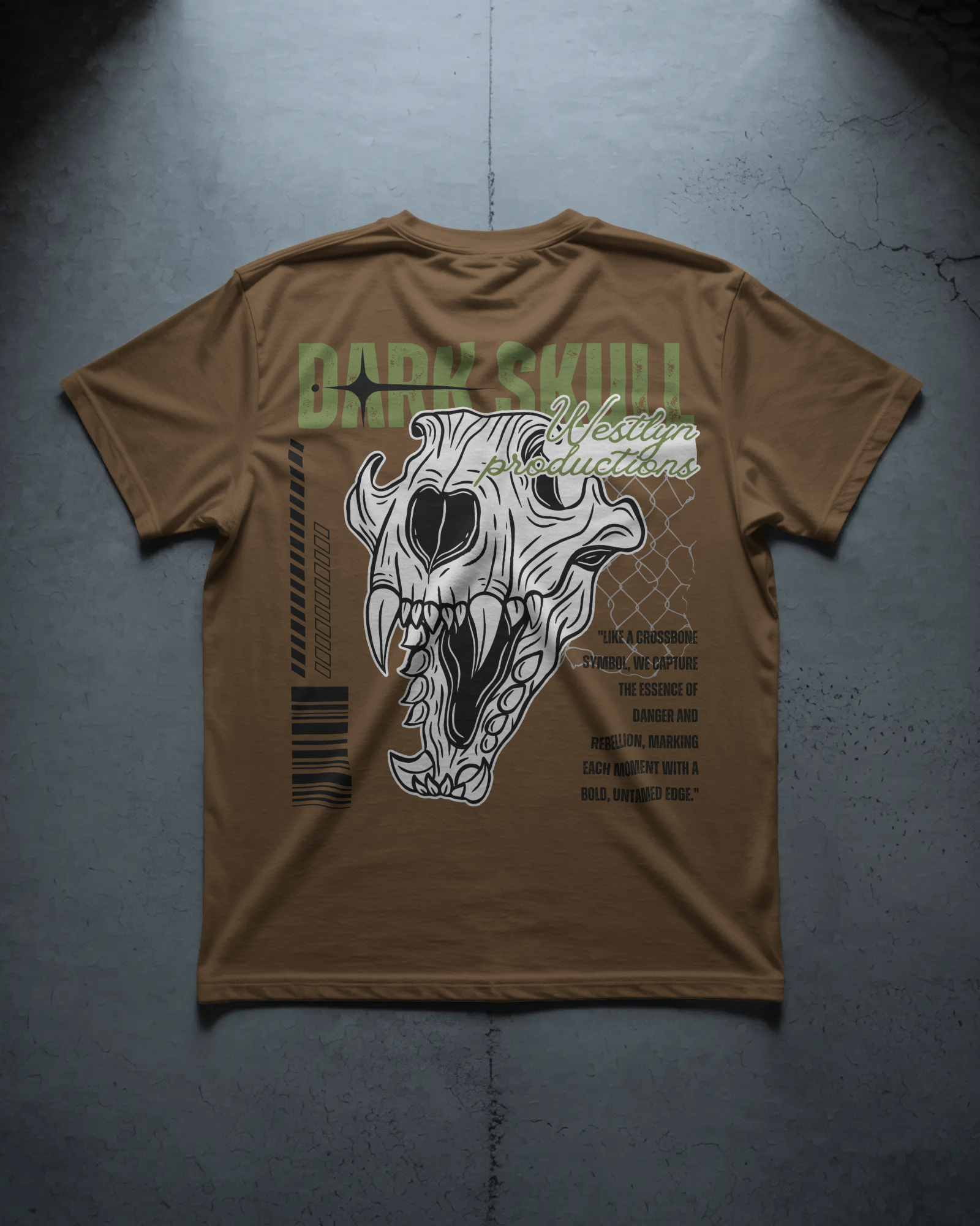 Untamed Beast Skull Graphic