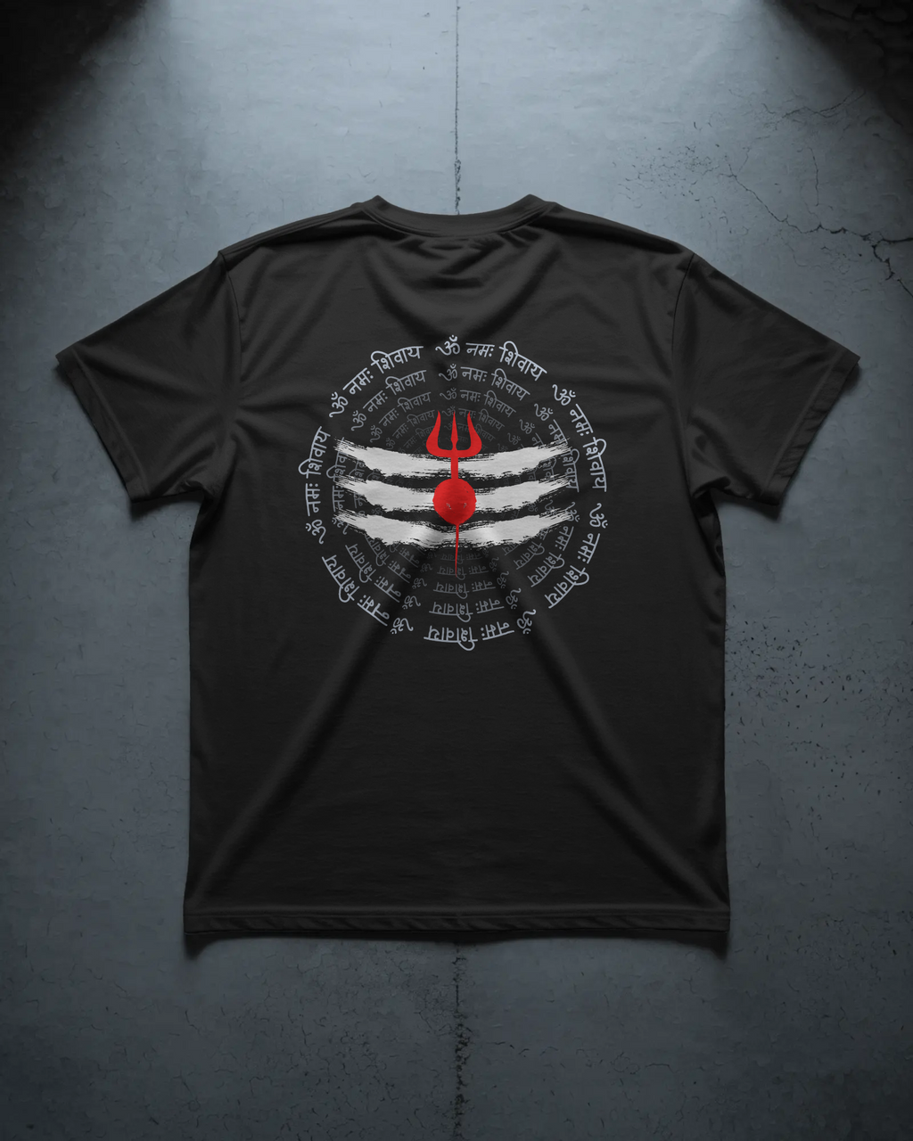Mahadev Trishul Black T-Shirt