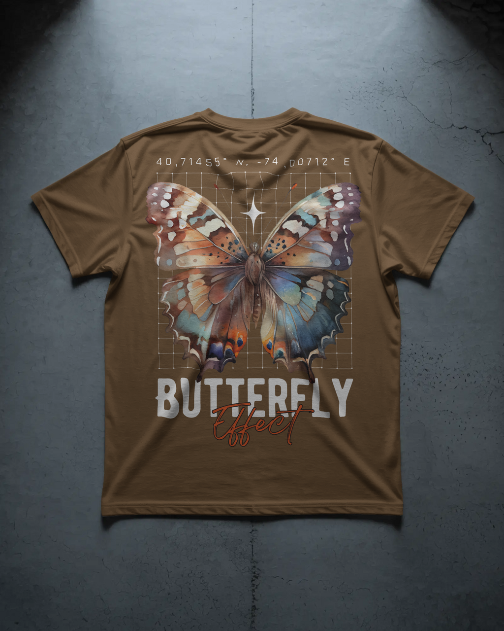Butterfly Effect Mocha Tee