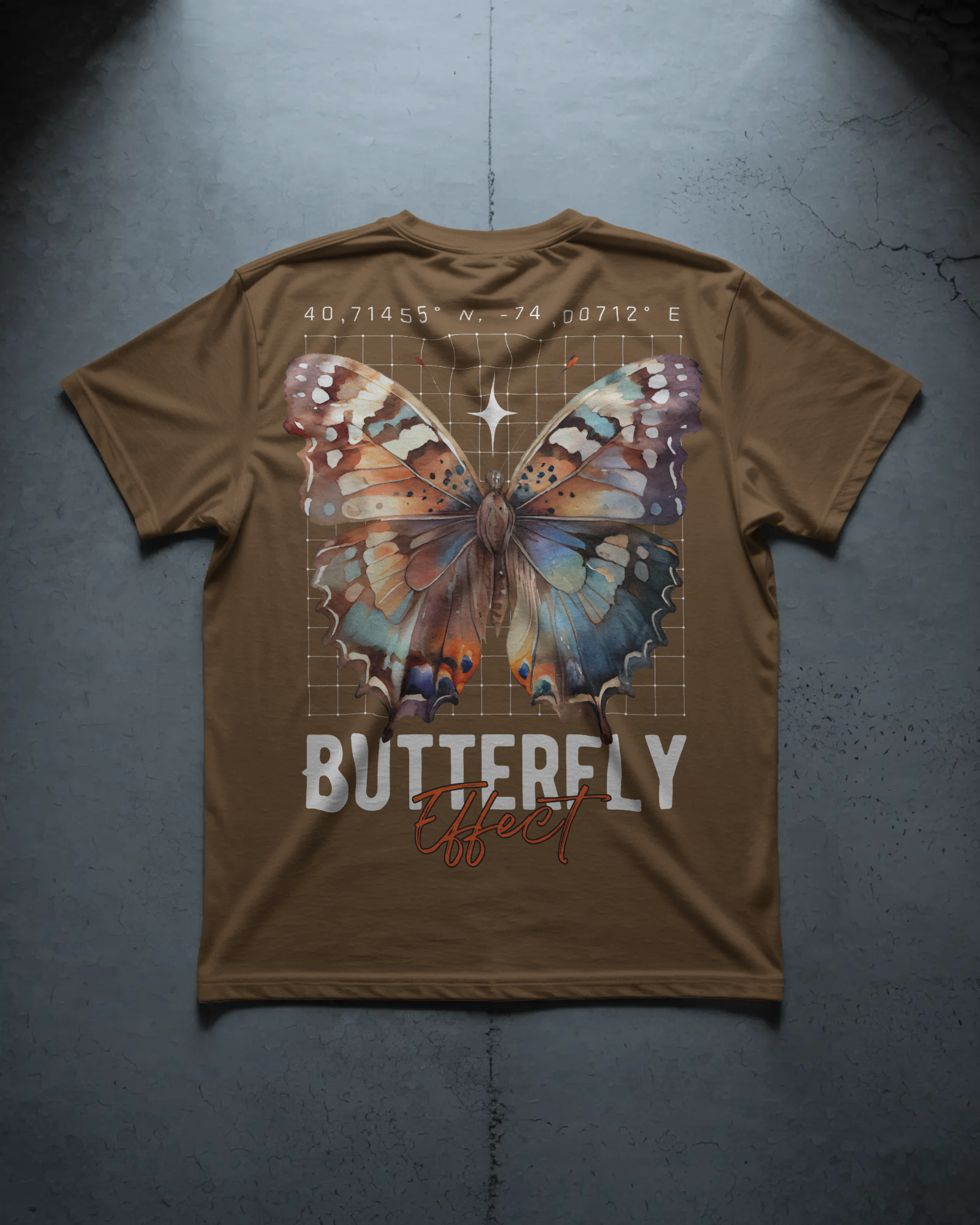 Butterfly Effect Mocha Tee