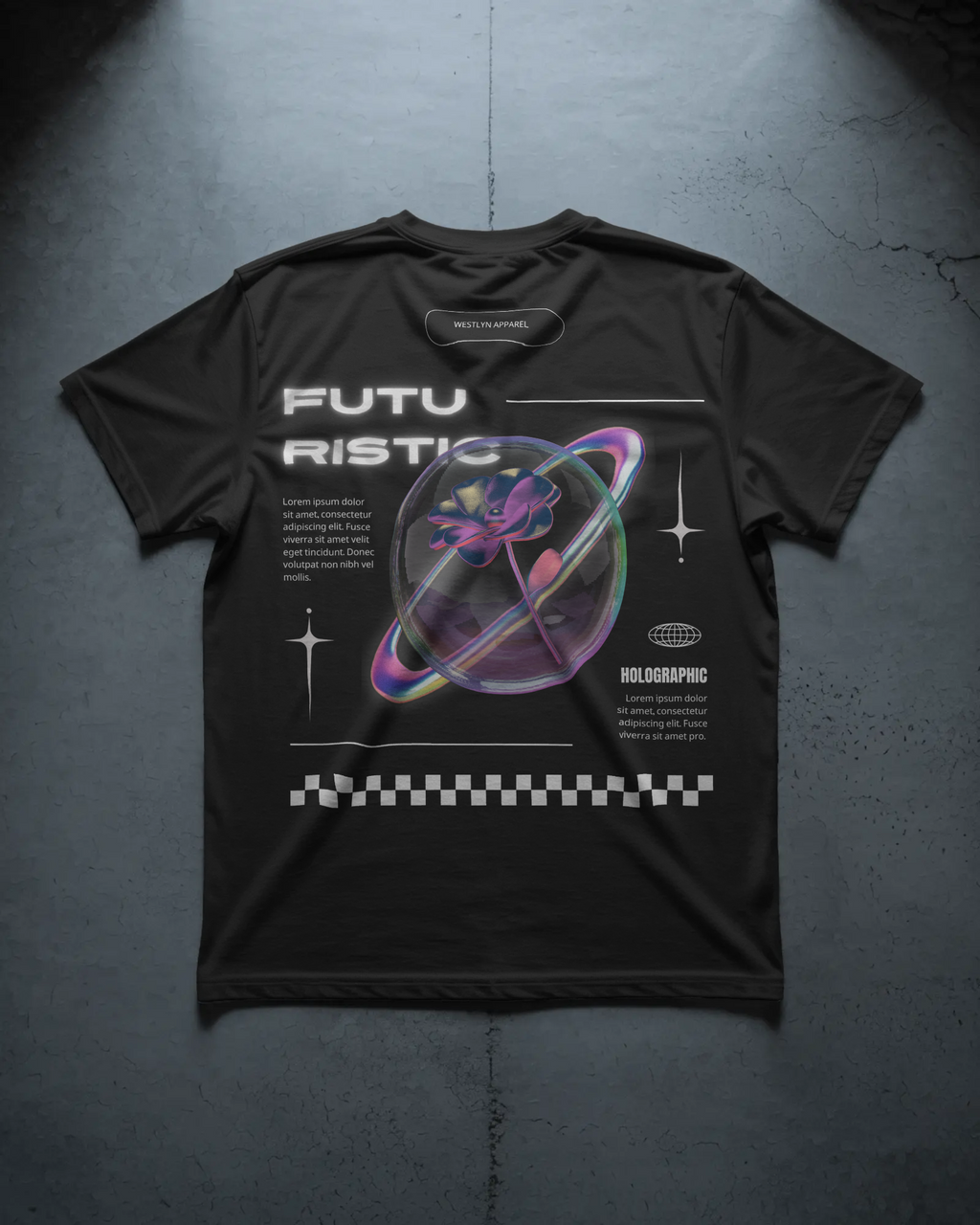 Futuristic Holographic Rose