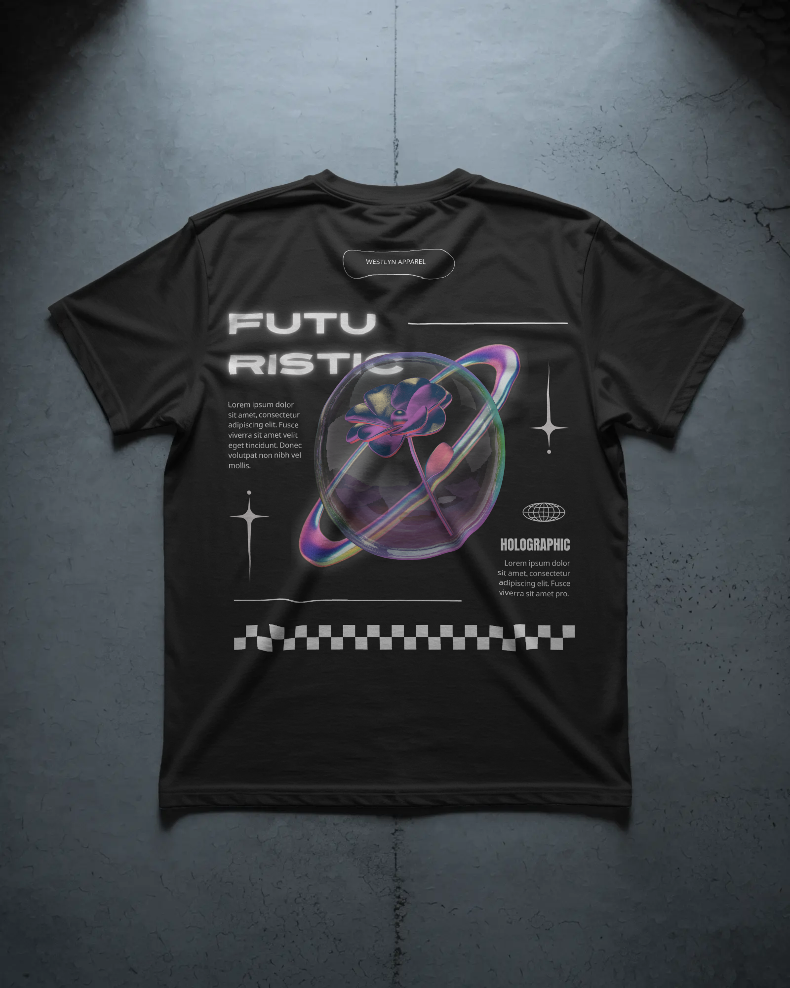 Futuristic Holographic Rose