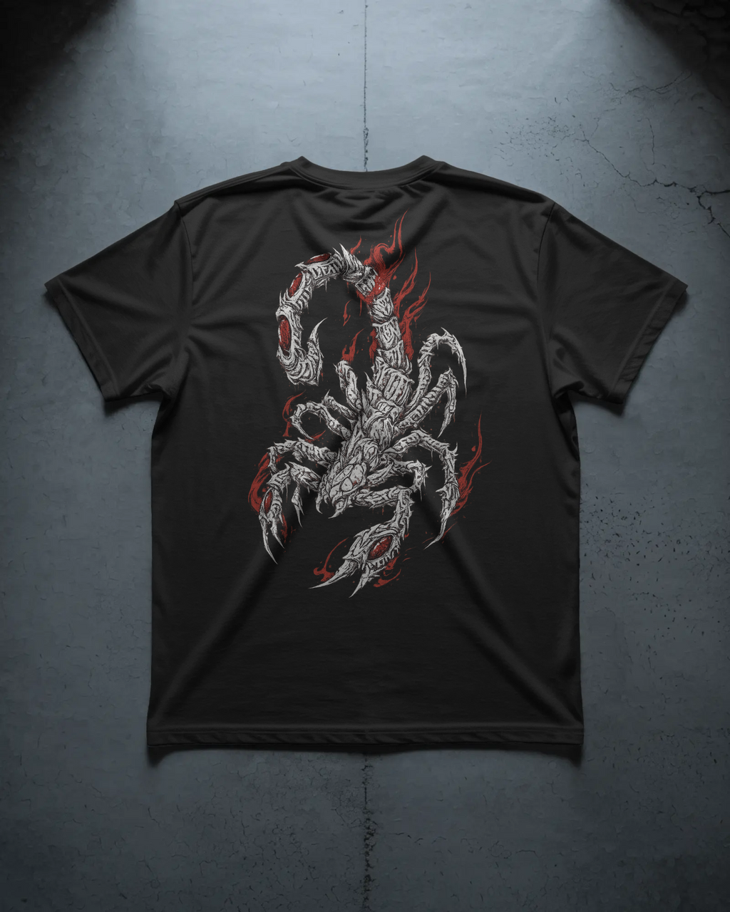 Crimson Flame Scorpion Graphic