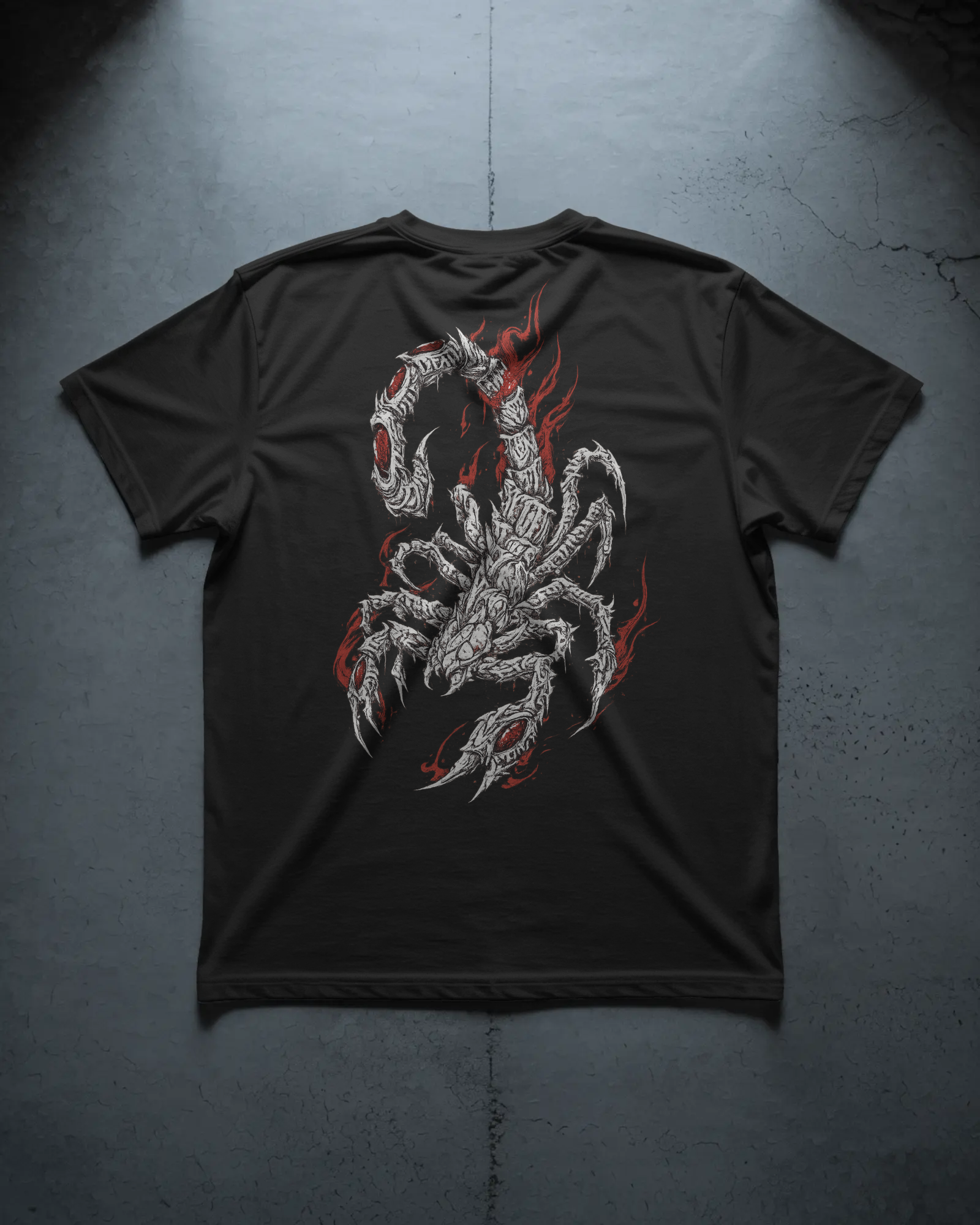 Crimson Flame Scorpion Graphic