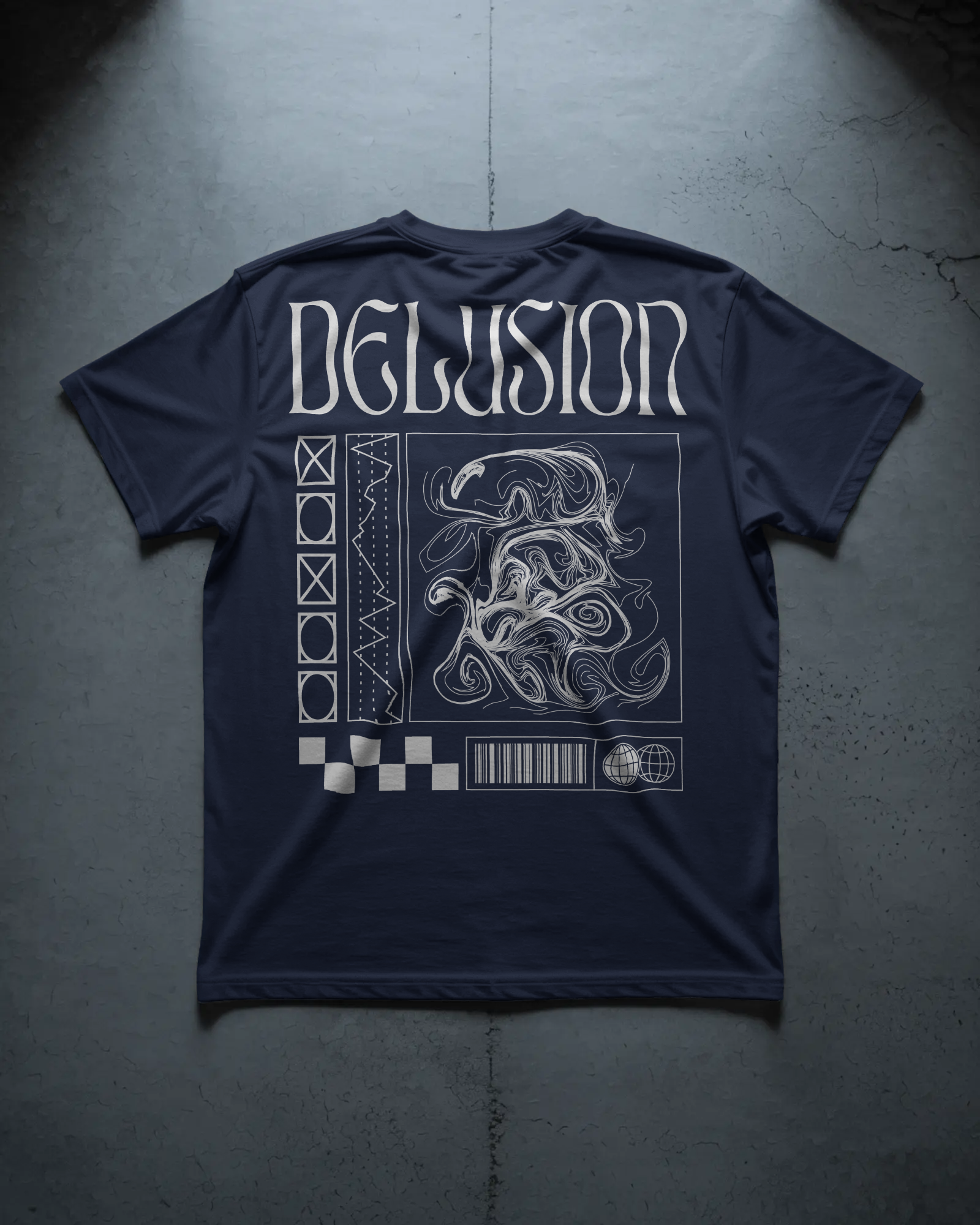 Delusion Abstract Graphic Tee