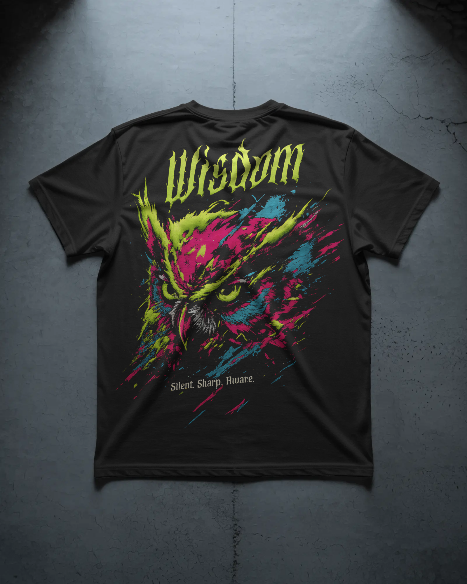 Neon Wisdom Owl Tee