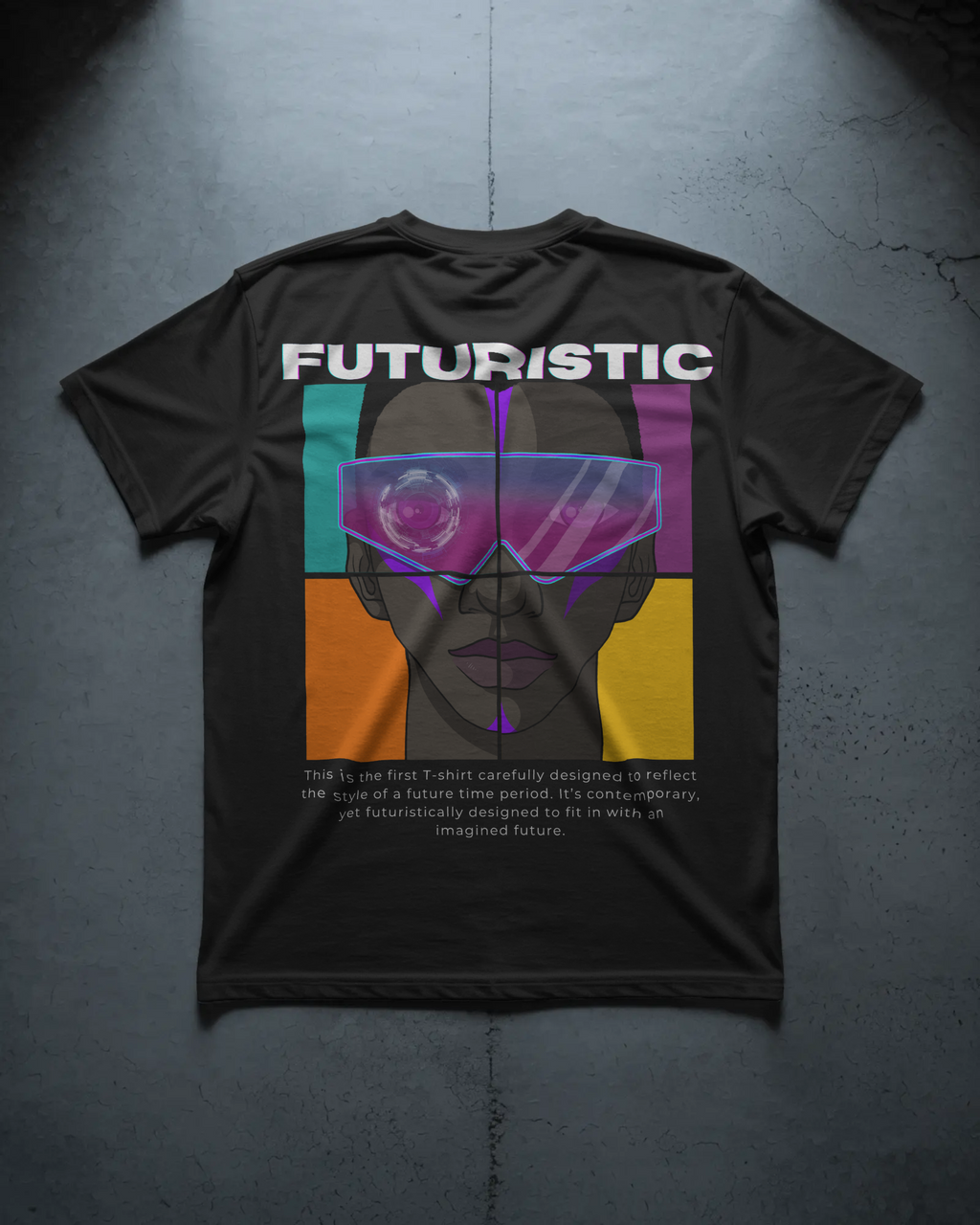 Futuristic Cyber Glass Tee