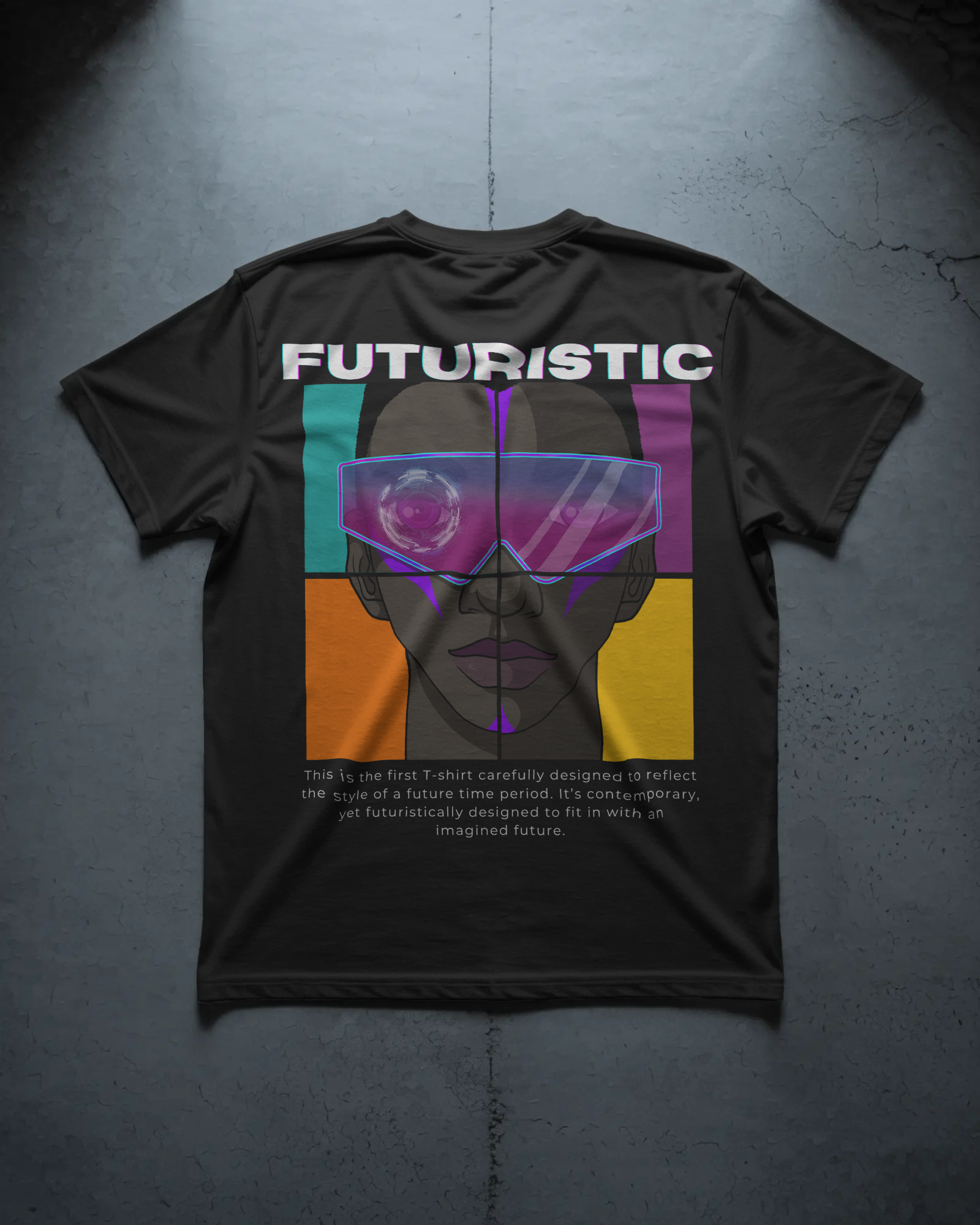 Futuristic Cyber Glass Tee