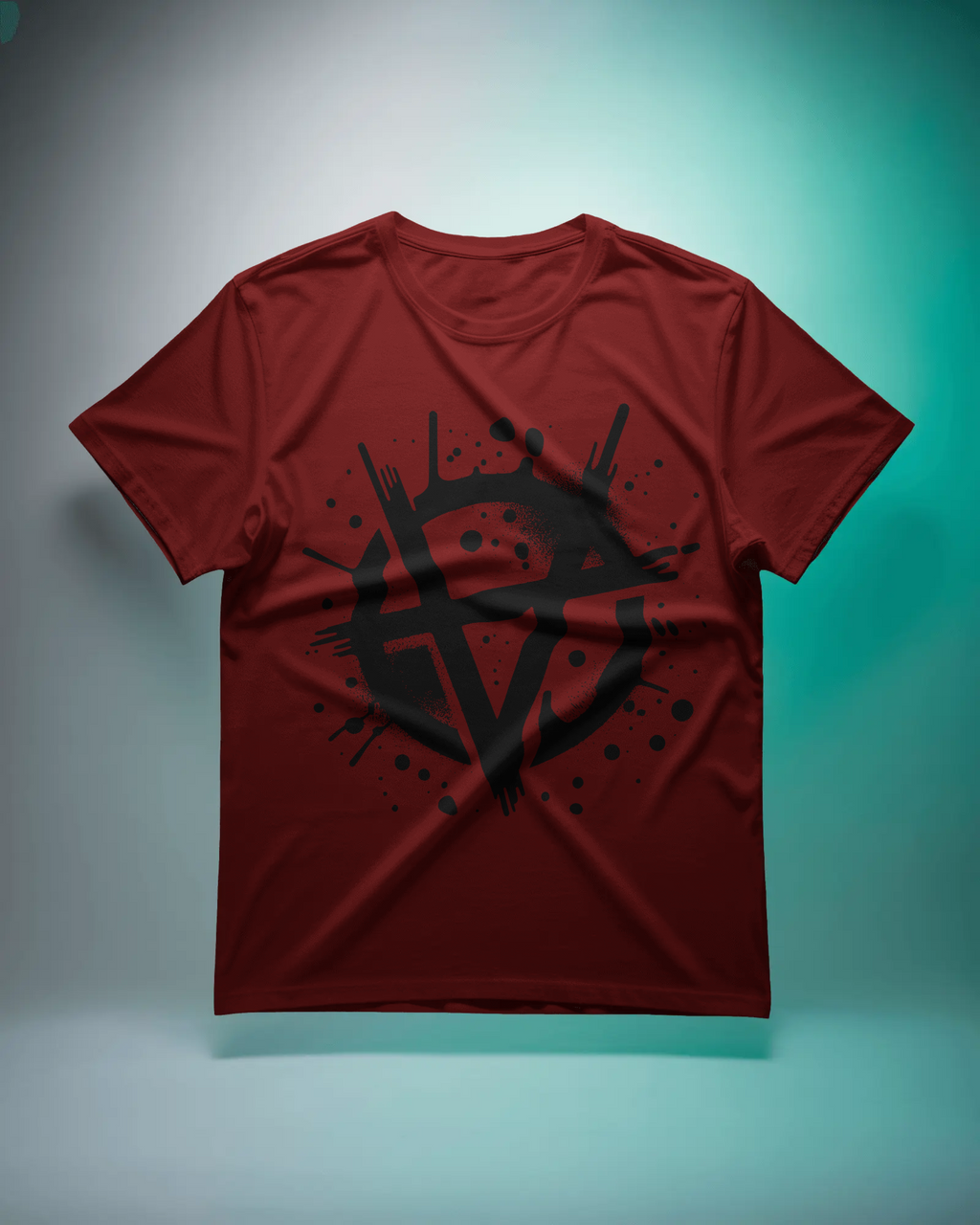 Abstract Splatter Graphic Tee