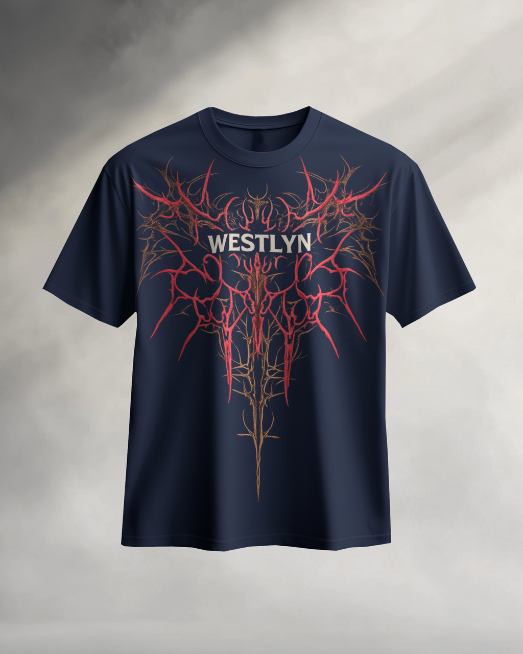 Westlyn Navy Cyber-Sigilism Tee