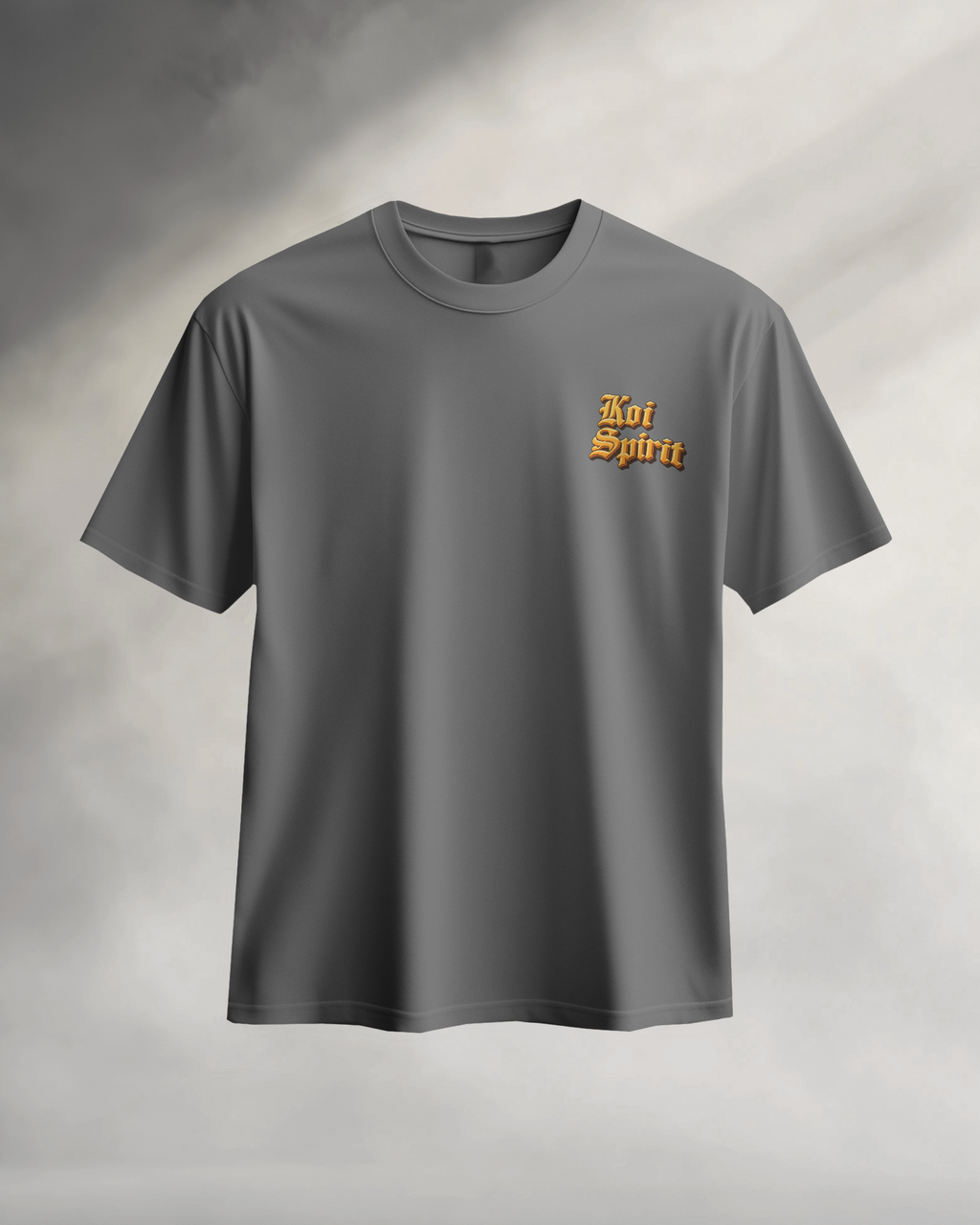 Koi Spirit Grey Graphic Tee