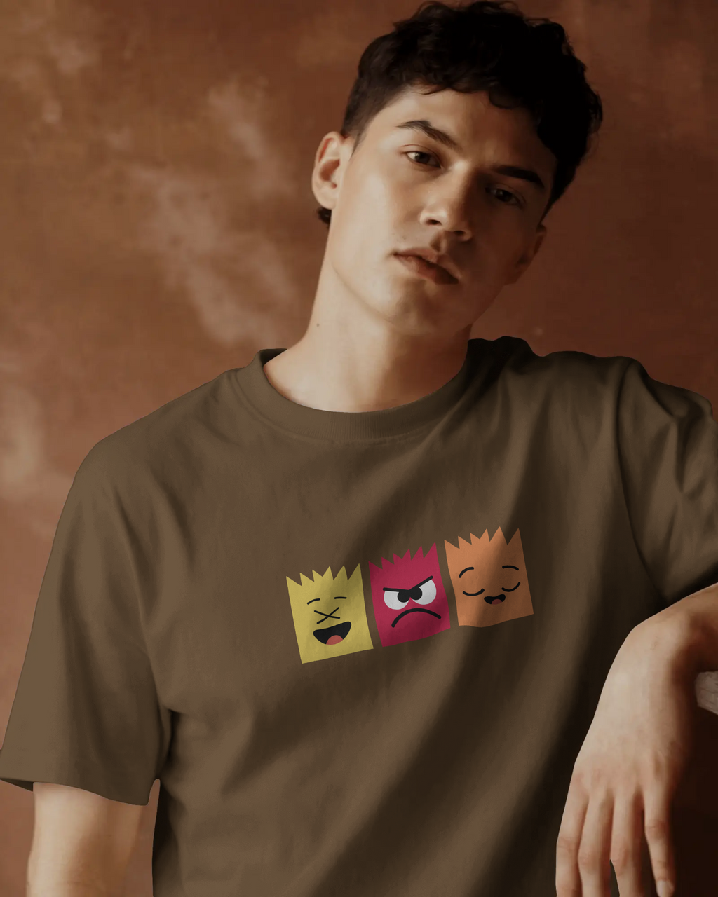 Vibrant Expression Grid Tee