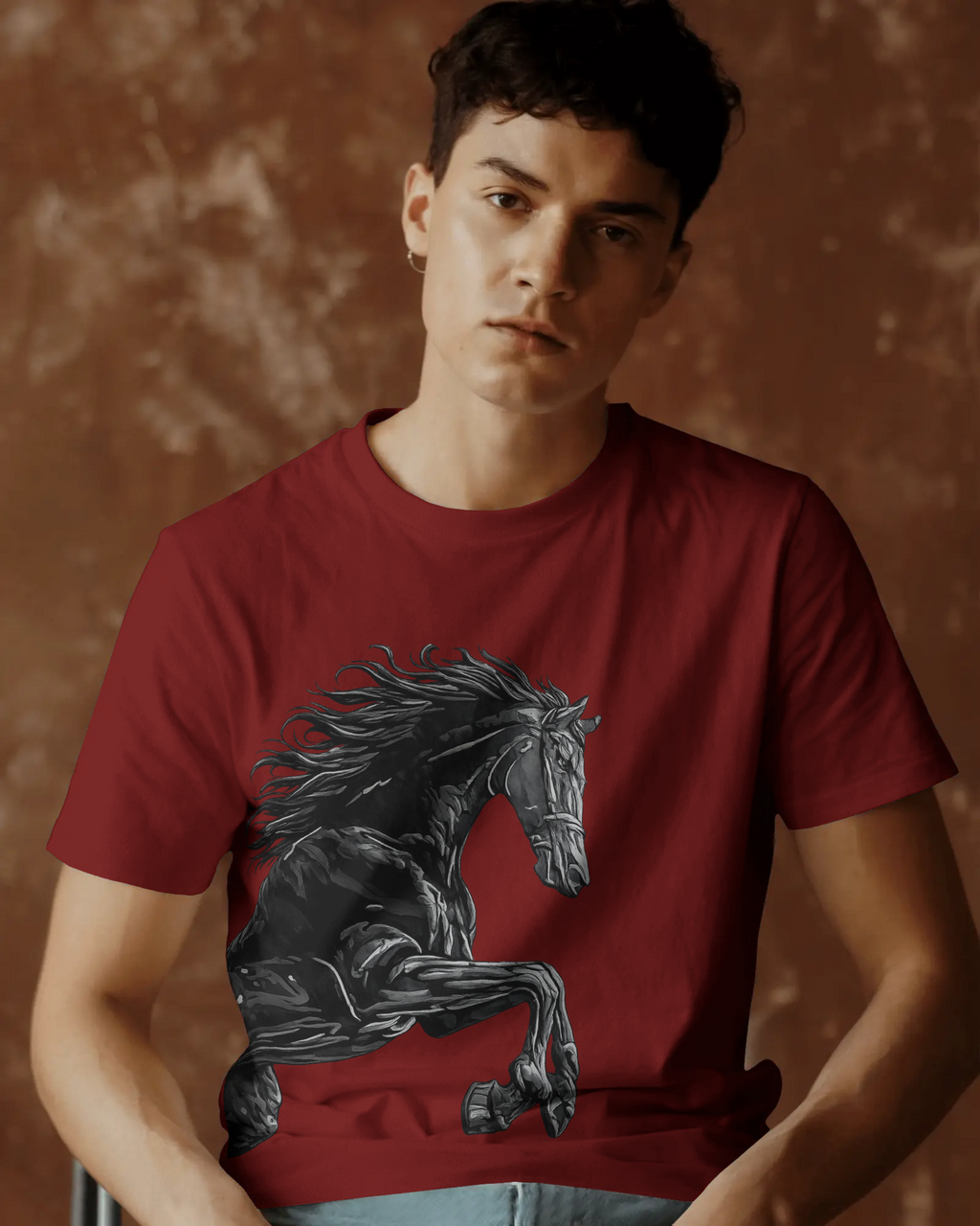 Majestic Stallion Crimson Tee