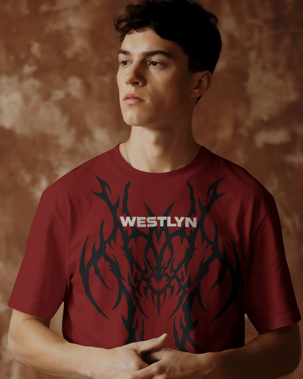 Westlyn Crimson Tribal Tee