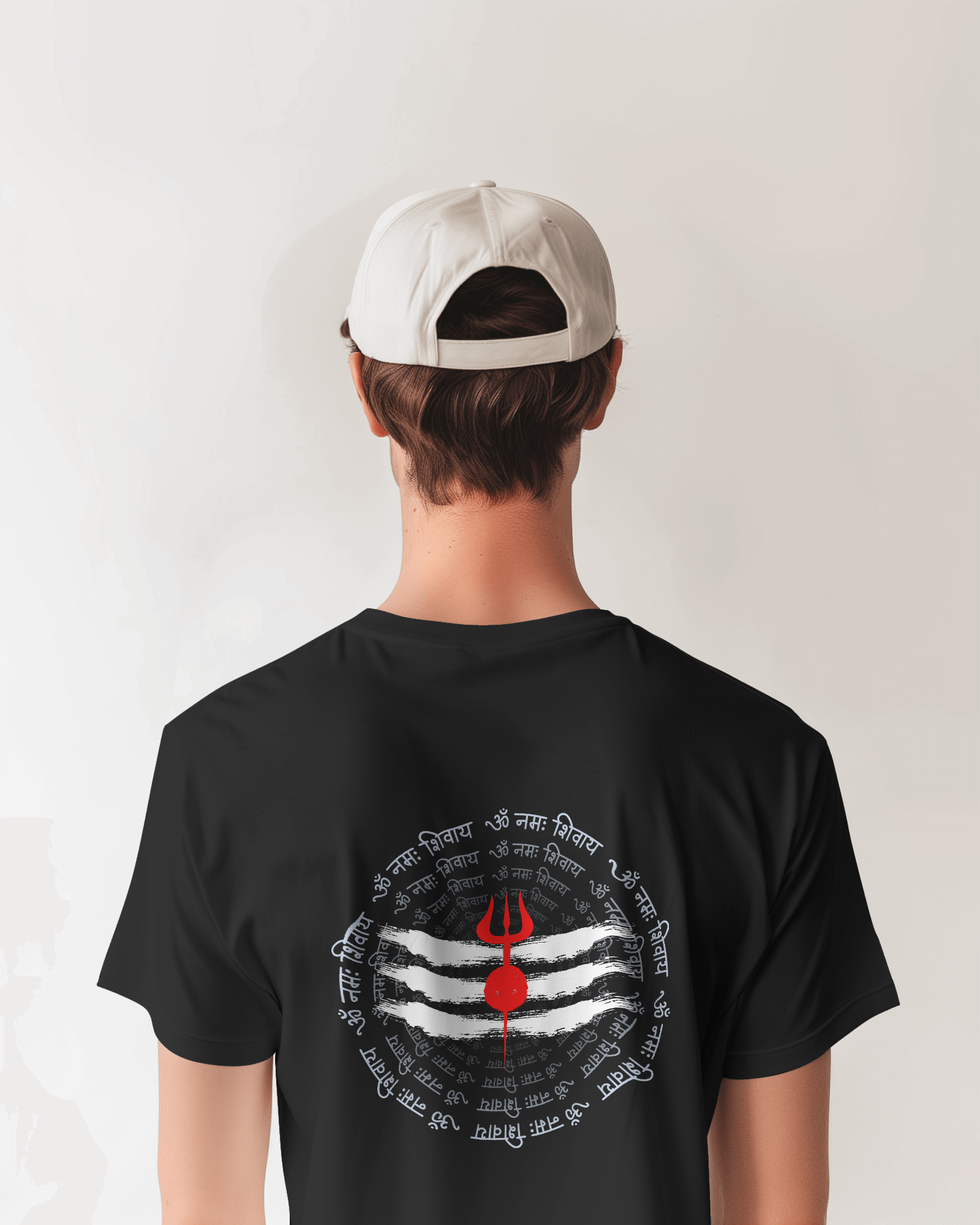 Mahadev Trishul Black T-Shirt