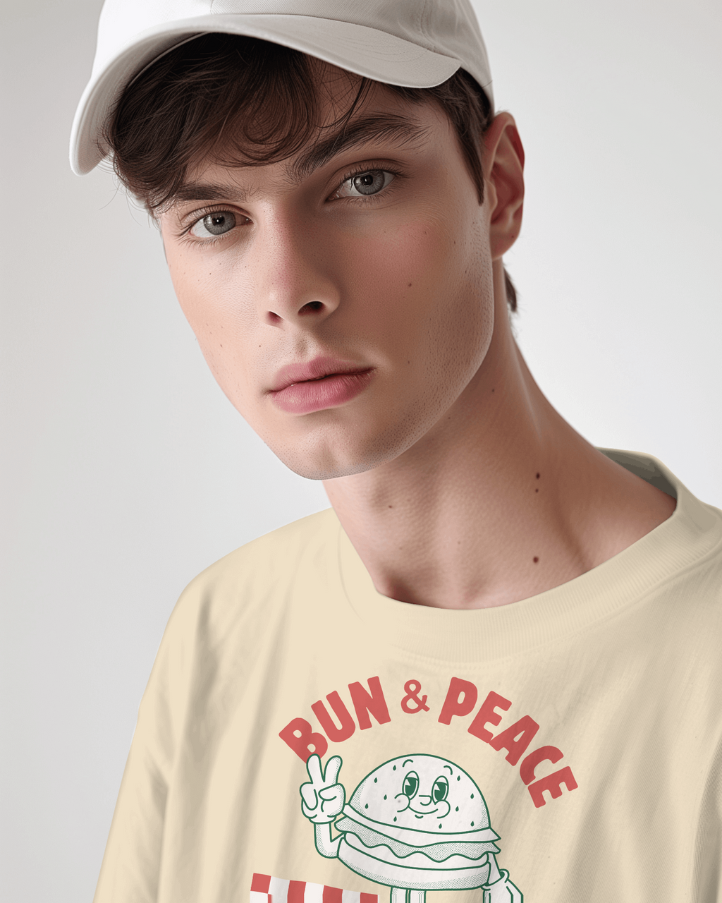 Burger Cartoon Graphic Tee